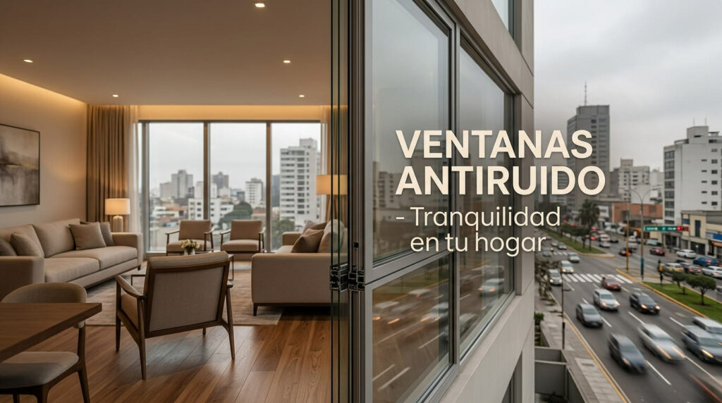 Ventanas antiruido para departamentos en zonas ruidosas de Lima