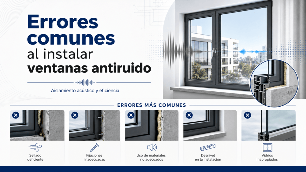 Errores comunes al instalar ventanas antiruido